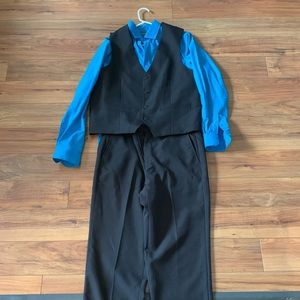 Mens dress pants, shirt and vest